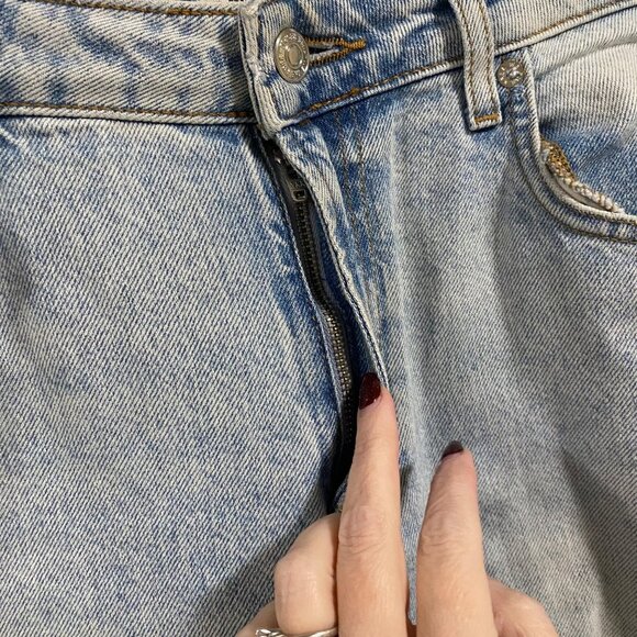 Free People We the Free Pacifica‎ Straight Leg Jean in Light Blue Size 29 - Picture 2 of 8